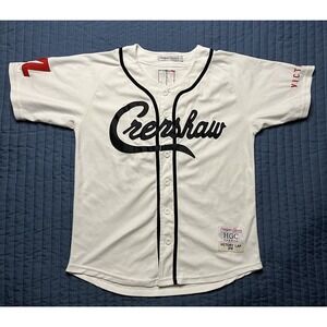 Headgear Classics Crenshaw Victory Lap Baseball Jersey Men's Size Small White